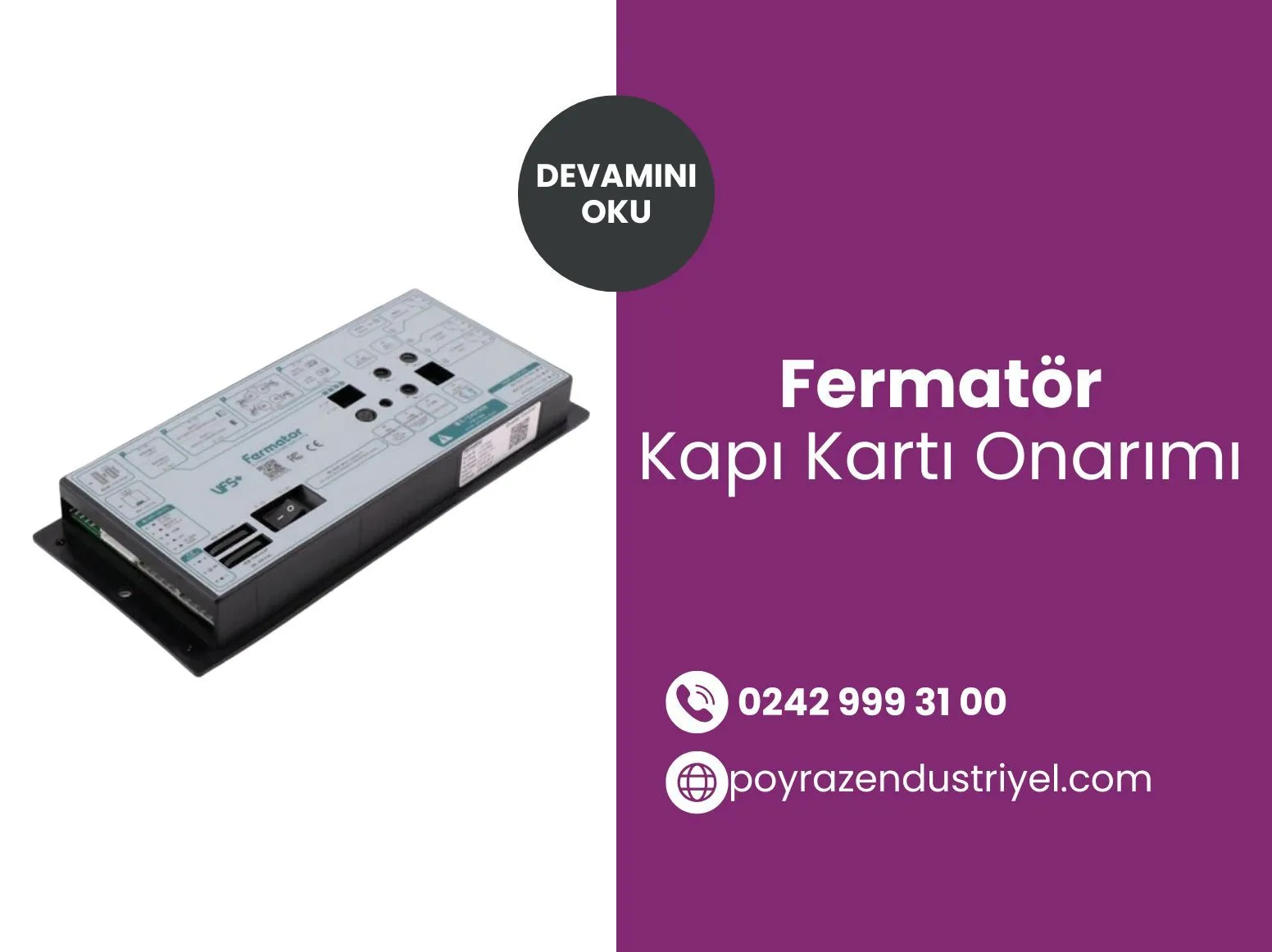 Fermatör Kapı Kartı Onarımı